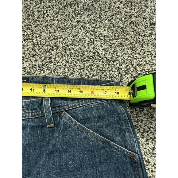 Vintage Ralph Lauren Baggy Denim Shorts Mens 34x13 Dark Wide-leg - Picture 8 of 10